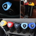 thumbnail image 3 of Car Trash Can Garbage Bin Waste Rubbish plastic rubbish Mini Storage Can Vehicle Plastic Trash Bucket, Red, 3 of 9