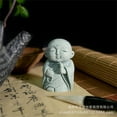 thumbnail image 4 of LAIQIEN Jizo Monk Statue Figurine Hideouts FishTank Decorations for Aquariums, 4 of 7