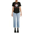 thumbnail image 2 of The Nightmare Before Christmas Women's Juniors Short Sleeve Santa Jack Graphic Tee, 2 of 5