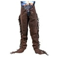 thumbnail image 7 of Large Brown Hilason Full Grain Leather Shotgun Work Chaps, 7 of 7