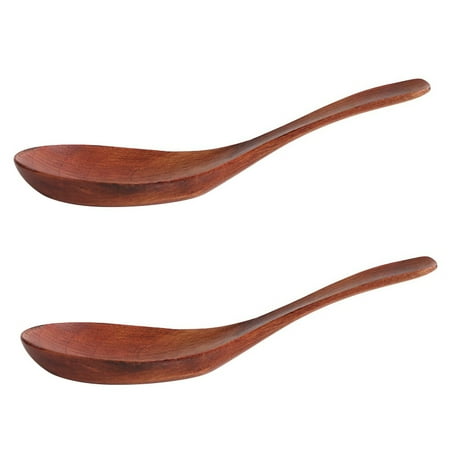 

Xmarks Soup Spoons Wooden Spoons 2 Pieces Japanese Style Eco Friendly LightWeight Table Spoon Kitchen Utensil for Adults and Kids