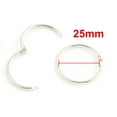 thumbnail image 3 of Uxcell 1" Diameter Scrapbooking Book Loose Leaf Keychain Clip Binder Rings Metal Silver Tone 10pcs, 3 of 3