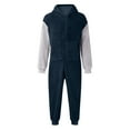 thumbnail image 4 of Nafuu Boys Romper Multicolor Crew Neck Long Sleeve Hooded Winter Warm Jumpsuits With Color Toddlers And Kids Playwear Breathable Vacation Boy Bodysuits,Navy,9-10 Years, 4 of 4