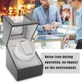 thumbnail image 4 of Automatic Rotating Watch Display Box, Quiet Electric Motor Single PU Watch Winder Holder, Classic Watch Winder Table Storage Case, 4 of 4