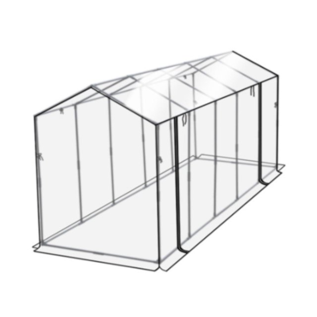 Kit de Mini Invernadero Zulema Transparente para Germinación 300 cm x 140 cm x 105 cm