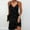 Black, variant on drppepioner Summer Dress Women'S Traceless V-Neck Printed Double Shoulder Suspender Skirt Women'S Dress