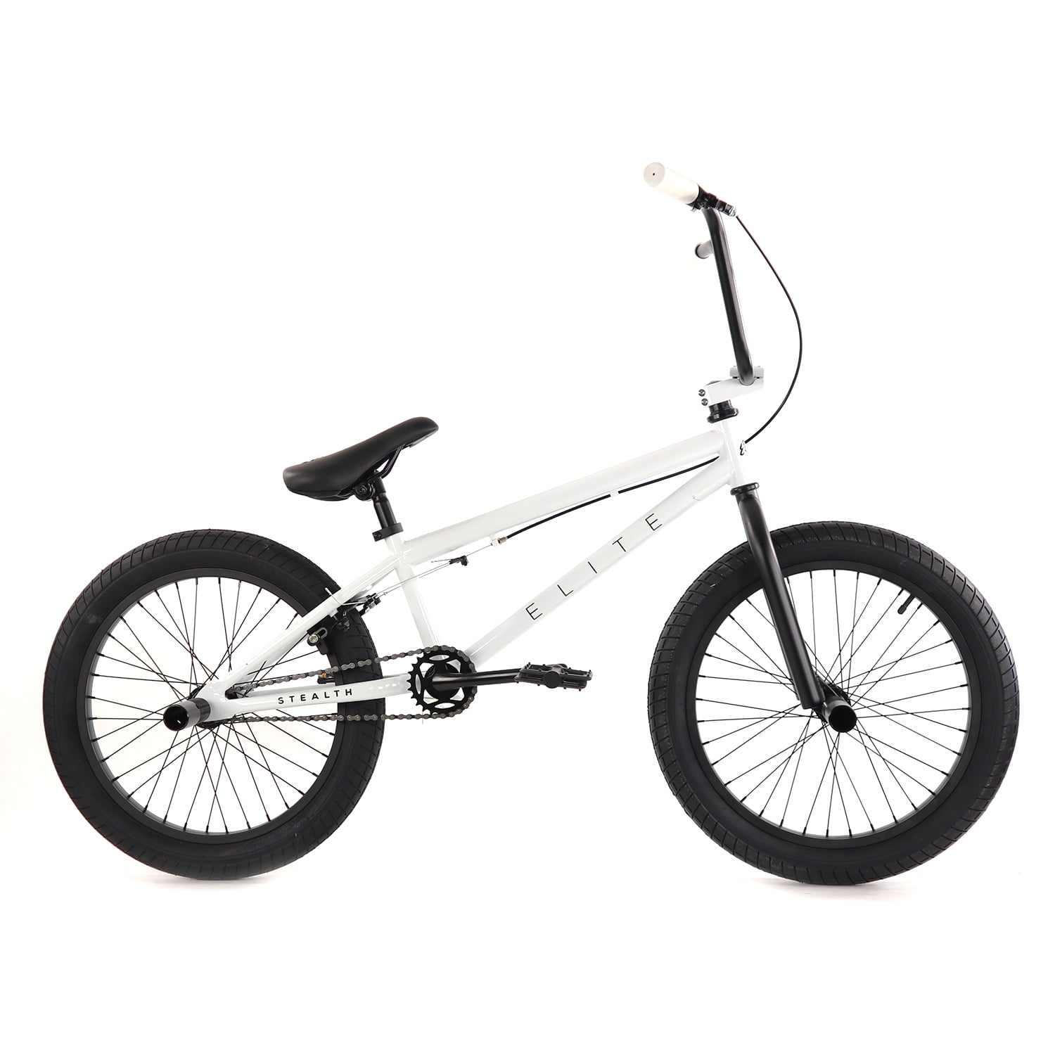 Elite 20” BMX Bicycle The Stealth Freestyle Bike New 2019 (White)