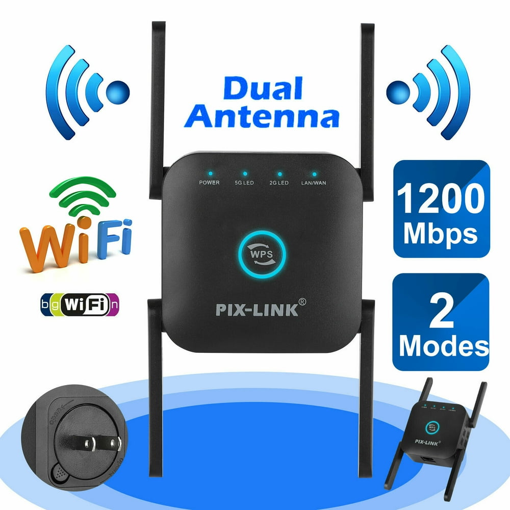 1200Mbps Wireless WiFi Range Extender Repeater Signal Booster Network
