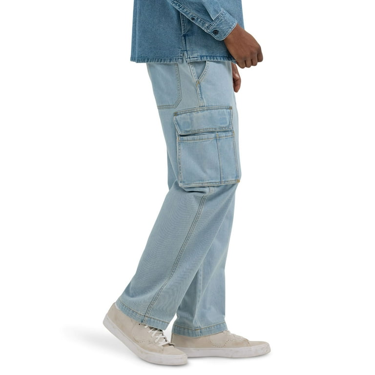 Wrangler® Men's Straight Leg Denim Cargo Pants - Walmart.com Wrangler® Men's Straight Leg Denim Cargo Pants - Walmart.com