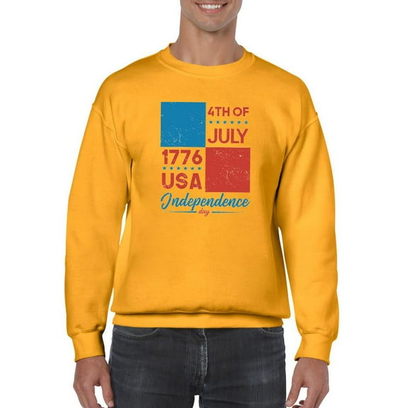 4Th Of July 1776 Sweatshirt Men -Image by Shutterstock, Male Large