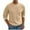 Beige, variant on SERTG Men's Solid Color Plush Knit Sweater Fall Winter Thermal Warm Thickened Round Neck Long Sleeve Fleece Lined Tops Parent Sweaters(Dark Blue,2XL)