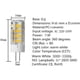 thumbnail image 3 of Bombillas LED G4 de 5 W (equivalente a halógena de 50 W) - Blanco cálido 3000 K, 500 lúmenes, CA 220-240 V, haz de 360°, no regulable, paquete de 10, 3 of 5