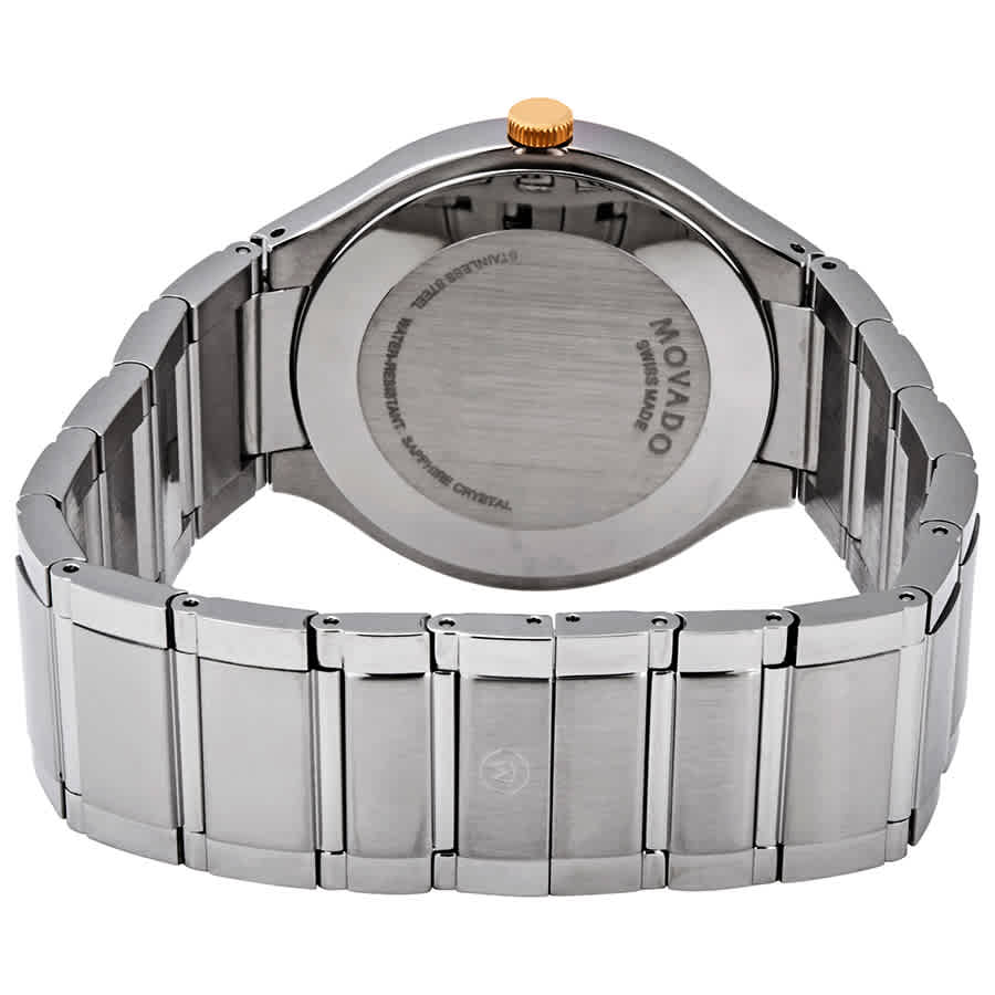 Movado Quadro Black Dial Men's Watch 