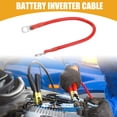 thumbnail image 2 of 1 Pcs 3/8" Lugs 1ft Cable Length Universal Battery Inverter Cable - Car 6 AWG Gauge Battery Cables Durable - Pure Copper Rubber Red, 2 of 7