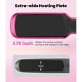 thumbnail image 4 of Terviiix Professional Wide Flat Iron for Hair, 1.75" Ceramic Hair Straightener for Thick Hair, Hotpink, 4 of 7
