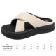 thumbnail image 2 of Sandalias entrecruzadas para mujer Sandalias planas cómodas antideslizantes para fiestas y vacaciones, 2 of 9