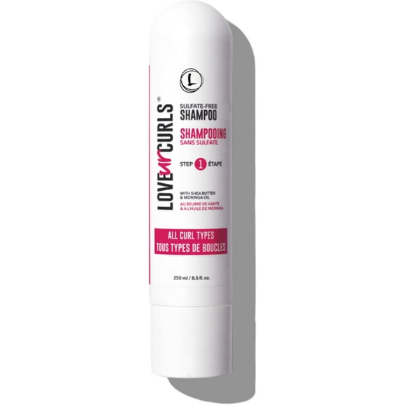 Love Ur Curls LUS Brands Shampoo for Curly, Wavy, Kinky-Coily Hair, 8.5 oz - Sulfate-Free Gentle, Moisturizing Shampoo - Hair Care Products for Soft, Smooth Curl Definition