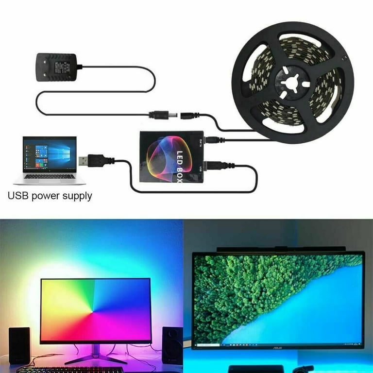 5V WS2812B USB LED Strip light 5050 RGB Dream Color Ambilight Kit