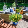 thumbnail image 4 of 14 Inch Artificial Fern Plants, 10 Count Plastic Greenery in No Pot, 4 of 8