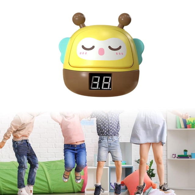 Contador de salto de altura táctil para niños, entrenamiento de salto vertical, altura ajustable, contador de voz de dibujos animados, contador de