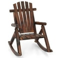 thumbnail image 1 of Costway 1 PCS Outdoor Adirondack Rocking Chair for Adults Solid Wood Porch Rocker Patio Chair, 1 of 9