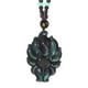 thumbnail image 2 of Colgante de zorro Toma real Collar de piedra Jinyao Obsidiana de ojo de arco iris natural Colgante de zorro de nueve colas, 2 of 5