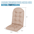 thumbnail image 5 of Sunmthink Adirondack Chair Cushion Set of 2, 4 Inch Thickness Waterproof UV-Protected Outdoor Patio Cushions, Beige, 5 of 7
