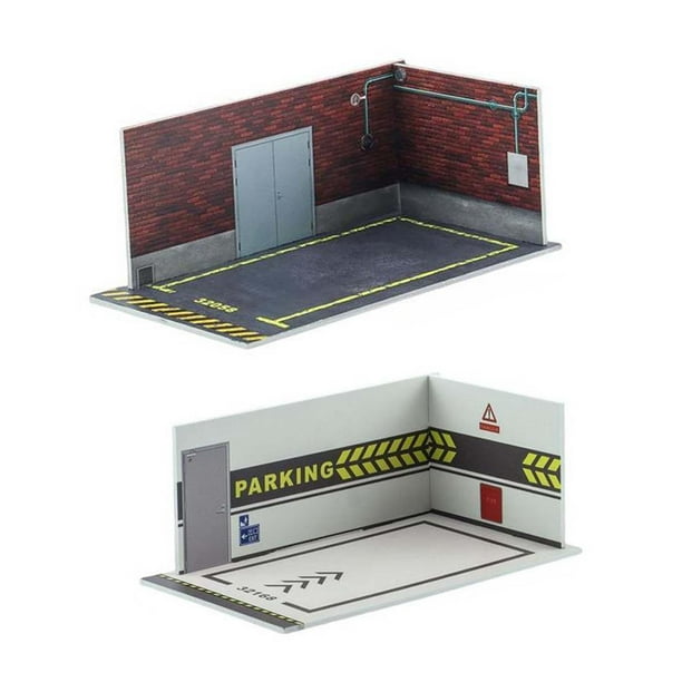 2 piezas 1:32 Estacionamiento garaje subterráneo perfke Estilo D