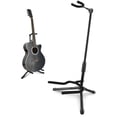 thumbnail image 1 of Soporte para guitarra EASTROCK plegable ajustable tipo trípode negro, 1 of 7