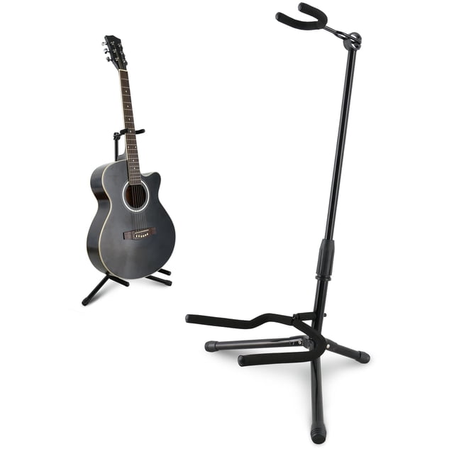 Soporte para guitarra EASTROCK plegable ajustable tipo trípode negro