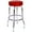 Wine, variant on Richardson Seating 1950s Floridian Swivel Stool-Color:Black,Height:24