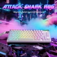 thumbnail image 6 of ATTACK SHARK R85 HE Wired Rapid Trigger Mechanical RGB Gaming Keyboard with Custom Lightbox,8KHz Polling Rate,0.005mm RT Accuracy,0.08MS Latency,Hall Effect,Magnetic Switch,Driver for PC, 6 of 8