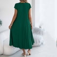 thumbnail image 4 of BUIGTTKLOP Women's Summer Short Sleeve Midi Dresses Round Neck Loose Dress with Pockets 2026, 4 of 6
