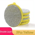 thumbnail image 5 of 5/10pcs, Scrub Sponges, Washing Sponge, Washing Sponge Brush, Durable Double-Sided Dishwashing Sponge, Reusable Sponge Pad, Washing Scrubber Brush, Kitchen Tools, 5 of 5