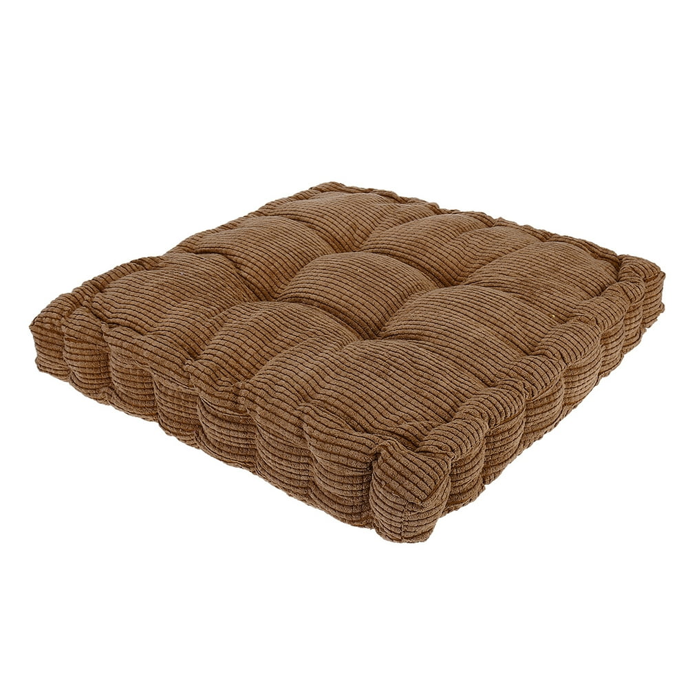 SINGES 20x20 inch Square Chair Cushion Thicken Corduroy Tufted Seat