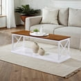 thumbnail image 2 of Convenience Concepts Coventry Coffee Table with Shelf, Driftwood/White, 2 of 6