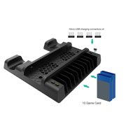 LeeQinersw Vertical Stand for PS4 Slim Regular Cooling Fan Controller Charging Station with