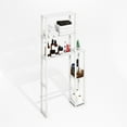 thumbnail image 3 of Furinno Turn-N-Tube Freestanding Over-The-Toilet Bathroom Shelves, Storage Rack with 5 Shelves, Plain White/White, 3 of 6