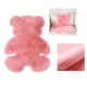 thumbnail image 5 of Funda de sofá de imitación de vellón suave, alfombra peluda con forma de oso Rosa 45x60cm, 5 of 8