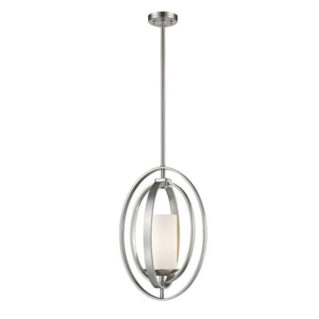 

Mini Pendants 1 Light With Brushed Nickel Finish Steel Medium Base Bulb 11 inch 100 Watts