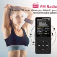 thumbnail image 4 of relayinert Lecteur MP3 Écran d'Affichage Numérique Portable Lecteurs Sans Perte Équipement de Sport Course Marche avec Microphone Noir, 4 of 7