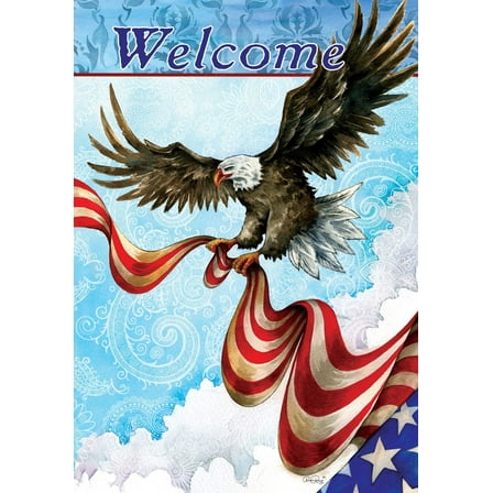 Patriotic Eagle 4249 Decorative Flag