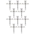 thumbnail image 1 of FRCOLOR Loquets à Piston 10 Pcs Loquets à Piston Acier Inoxydable Rangement Porte Levage Tige de Réglage Loquet,2.05"X1.69"X0.67 Pouces, 1 of 4