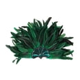 thumbnail image 2 of Tocado de plumas, accesorios de cosplay para vedettes, fiestas, actuaciones en escenarios y bailes. verde, 2 of 9