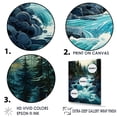 thumbnail image 3 of Designart "Dreamlike River Map Of Usa" Usa Map Floater Framed Canvas Wall Art, 3 of 5