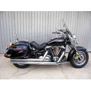 MATTE BLACK RS Universal Hard Bag Saddlebags For Honda Suzuki Kawasaki Harley Yamaha Victory