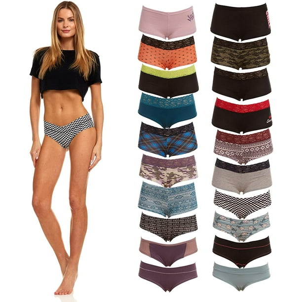 SOCKS'NBULK Womens Bulk Underwear Panties 95 Cotton Mixed