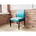 thumbnail image 4 of Pemberly Row Waiting Reception Armless Guest Chair Wood Frame in Teal, 4 of 5