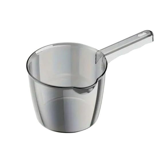 Plastic Water Scoop For Bath Kitchen Transparent Long Handle Large Capacity Easy To Clean