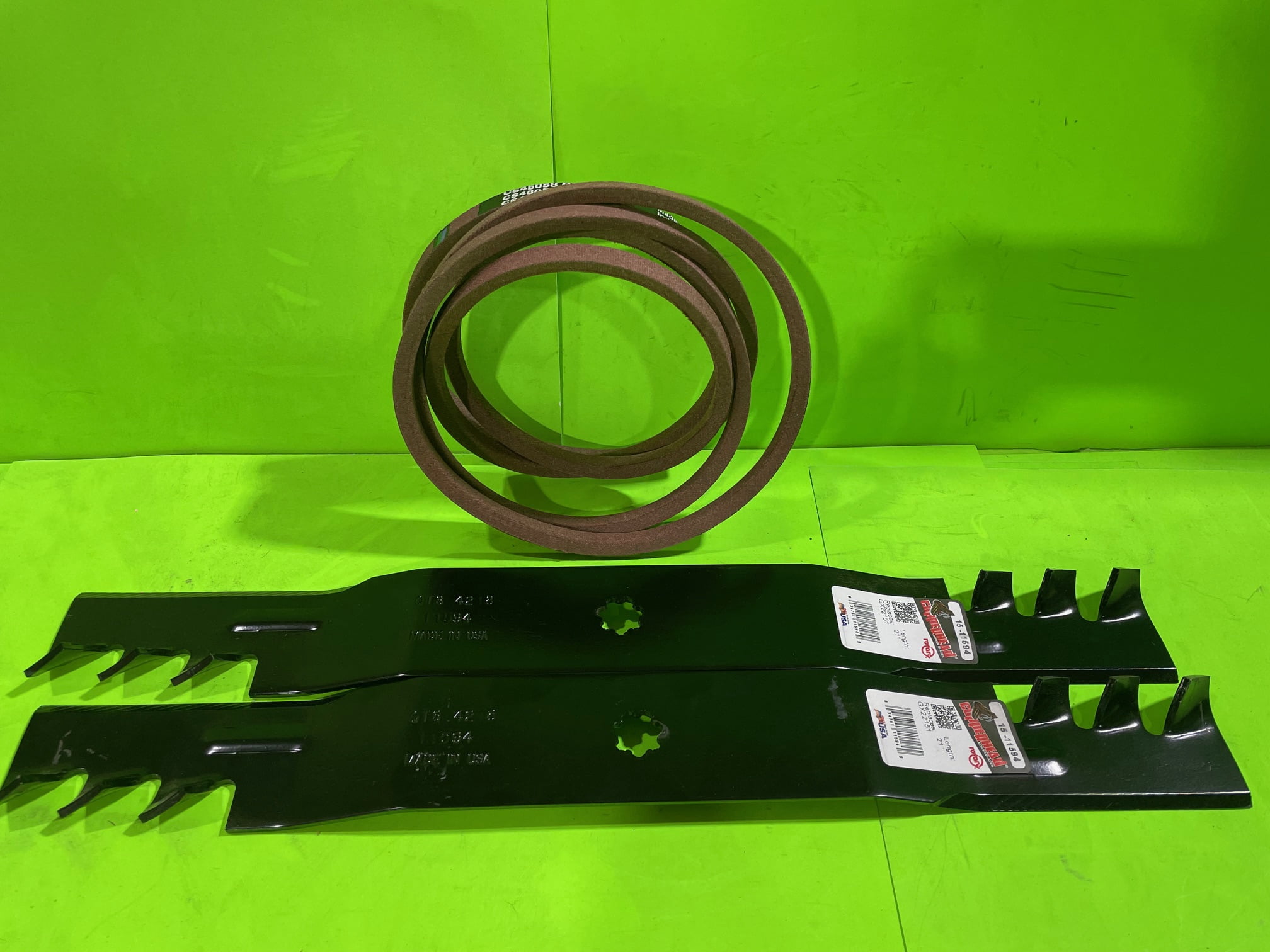 Belt Blade Kit Fits John Deere 42" Lawn Mower LA105 LA100 LA110 LA115 LA120